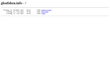 Tablet Screenshot of glenfahrn.info